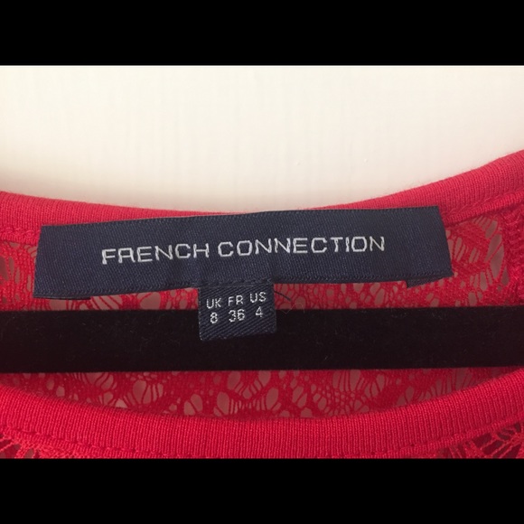 French Connection Red Skater dress, size 2-4 US - Picture 5 of 5